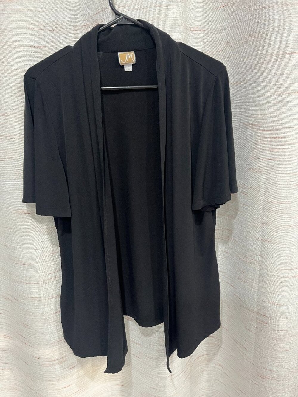 Women's Large Black Cardigan JM Collection (059)